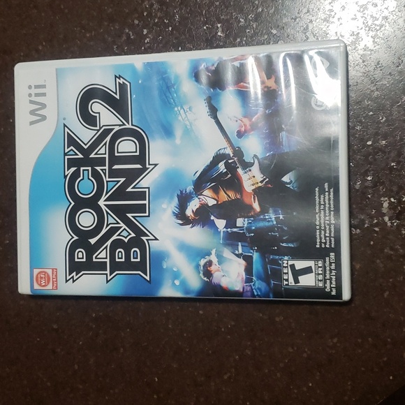 Rock Band 2 (Nintendo Wii, 2008) CIB with Manual Good Condition. Used. - Picture 1 of 3